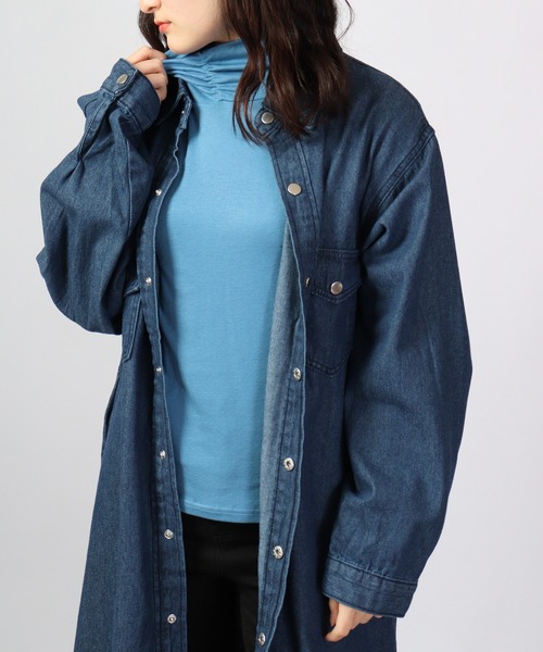 BRODIAEA(ブローディア)の「BRODIAEA テンセルガーゼ スーパーストレッチベーシック(Tシャツ/カットソー・レディース・シルバーグレー/モカ/ブラック系その他2/オフホワイト/カーキ/グリーン系その他/ブルー/ベージュ/ピンク/チャコール・40)」の9枚目の写真