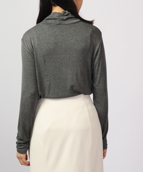 BRODIAEA(ブローディア)の「BRODIAEA テンセルガーゼ スーパーストレッチベーシック(Tシャツ/カットソー・レディース・シルバーグレー/モカ/ブラック系その他2/オフホワイト/カーキ/グリーン系その他/ブルー/ベージュ/ピンク/チャコール・40)」の14枚目の写真