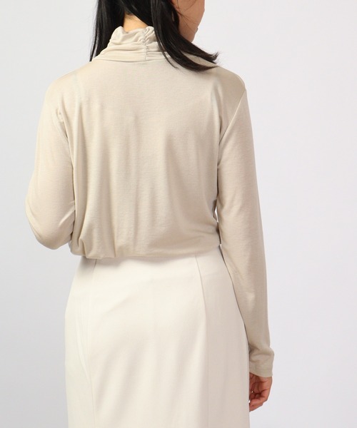 BRODIAEA(ブローディア)の「BRODIAEA テンセルガーゼ スーパーストレッチベーシック(Tシャツ/カットソー・レディース・シルバーグレー/モカ/ブラック系その他2/オフホワイト/カーキ/グリーン系その他/ブルー/ベージュ/ピンク/チャコール・40)」の22枚目の写真
