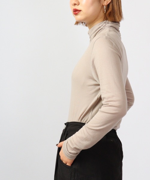 BRODIAEA(ブローディア)の「BRODIAEA テンセルガーゼ スーパーストレッチベーシック(Tシャツ/カットソー・レディース・シルバーグレー/モカ/ブラック系その他2/オフホワイト/カーキ/グリーン系その他/ブルー/ベージュ/ピンク/チャコール・40)」の16枚目の写真