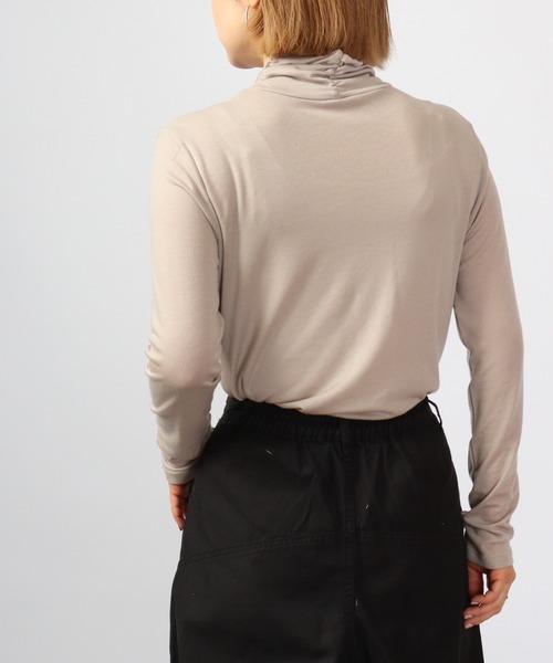 BRODIAEA(ブローディア)の「BRODIAEA テンセルガーゼ スーパーストレッチベーシック(Tシャツ/カットソー・レディース・シルバーグレー/モカ/ブラック系その他2/オフホワイト/カーキ/グリーン系その他/ブルー/ベージュ/ピンク/チャコール・40)」の18枚目の写真