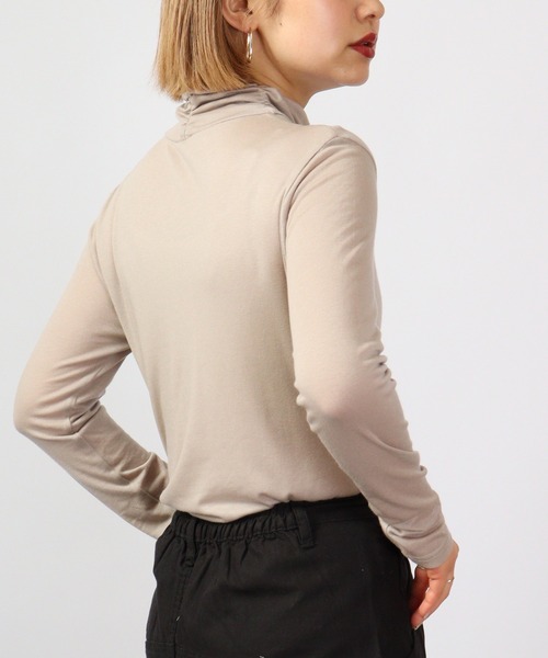 BRODIAEA(ブローディア)の「BRODIAEA テンセルガーゼ スーパーストレッチベーシック(Tシャツ/カットソー・レディース・シルバーグレー/モカ/ブラック系その他2/オフホワイト/カーキ/グリーン系その他/ブルー/ベージュ/ピンク/チャコール・40)」の17枚目の写真