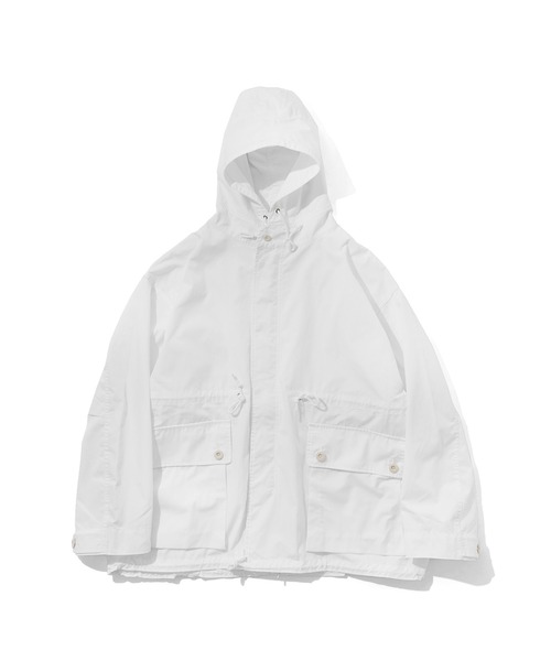 ARMY TWILL コットン/ポリエステル プレーン フーデッドコート