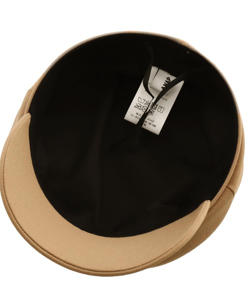 ANAP（アナップ）の「シンプルキャスケット（キャスケット・レディース・ブラック/ベージュ・FREE）」の4枚目の写真