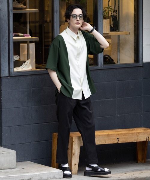 RAGEBLUE（レイジブルー）の「ラグイージー/ドルマンスリーブクリーンシャツ（シャツ/ブラウス・メンズ・その他/ホワイト系その他/ブラック系その他/ベージュ系その他/ホワイト・SMALL/MEDIUM/LARGE）」の6枚目の写真