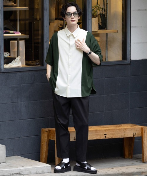 RAGEBLUE（レイジブルー）の「ラグイージー/ドルマンスリーブクリーンシャツ（シャツ/ブラウス・メンズ・その他/ホワイト系その他/ブラック系その他/ベージュ系その他/ホワイト・SMALL/MEDIUM/LARGE）」の7枚目の写真