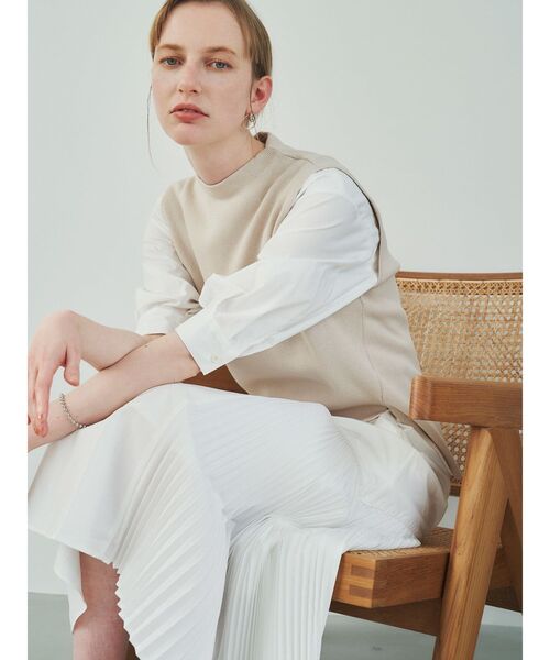 ELENDEEK(エレンディーク)の「ニットセットマーメードワンピース(ワンピース・レディース・ネイビー/オフホワイト/ライトブルー・01/02)」の10枚目の写真