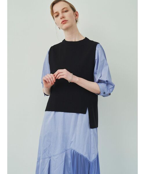 ELENDEEK(エレンディーク)の「ニットセットマーメードワンピース(ワンピース・レディース・ネイビー/オフホワイト/ライトブルー・01/02)」の20枚目の写真