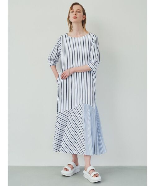 ELENDEEK(エレンディーク)の「ニットセットマーメードワンピース(ワンピース・レディース・ネイビー/オフホワイト/ライトブルー・01/02)」の18枚目の写真