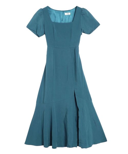 EVRIS(エヴリス)の「バックオープンロングワンピース(ワンピース・レディース・ブルー/ブラック/ホワイト・FREE)」の6枚目の写真