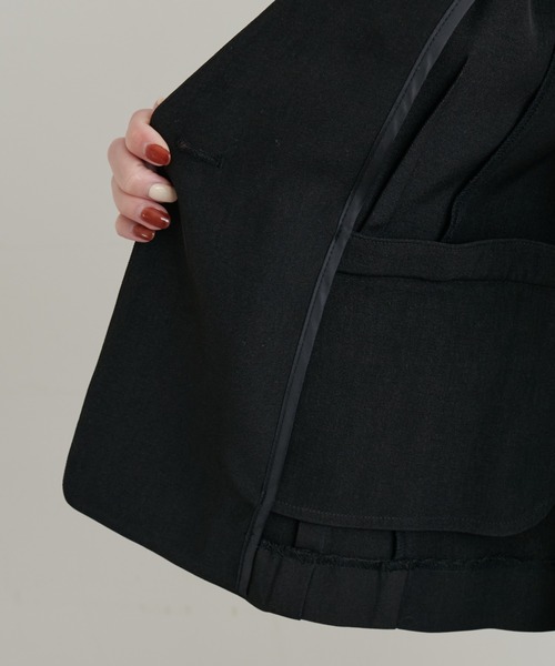 natural couture - ナチュラルクチュール ジャケット セール】セットアップ可/リバーシブル釦ウォッシャブル