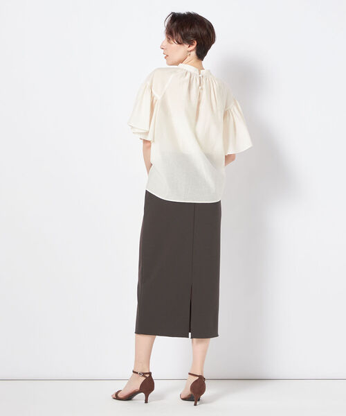 NOLLEY’S Sophi（ノーリーズソフィ）の「シアーフレアースリーブ前後2WAYブラウス（シャツ/ブラウス・レディース・ライトグリーン/サックスブルー/ブラック/オフホワイト・36/38）」の18枚目の写真