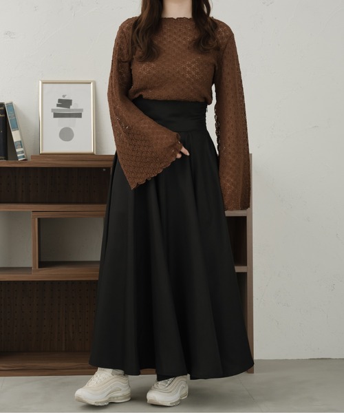 Ambre Ciel(アンブルシエル)の「アソート袖スリットレーストップス/【WEB/EC限定商品】(Tシャツ/カットソー・レディース・ダークブラウン/オレンジ/アイボリー・FREE)」の5枚目の写真