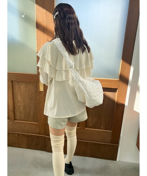 JUMELLE（ジュメロ）の「BIGショルダーバッグ（ショルダーバッグ・レディース・アイボリー・FREE）」の12枚目の写真