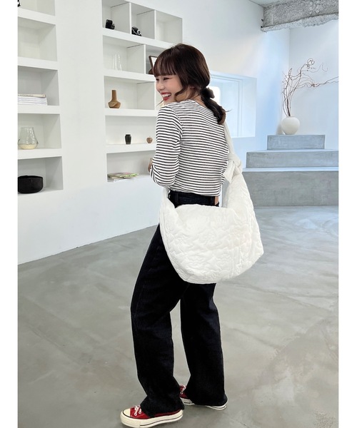 JUMELLE（ジュメロ）の「BIGショルダーバッグ（ショルダーバッグ・レディース・アイボリー・FREE）」の19枚目の写真