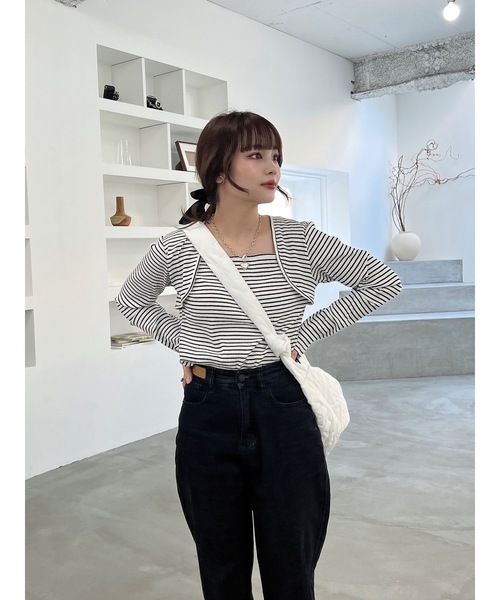 JUMELLE（ジュメロ）の「BIGショルダーバッグ（ショルダーバッグ・レディース・アイボリー・FREE）」の3枚目の写真