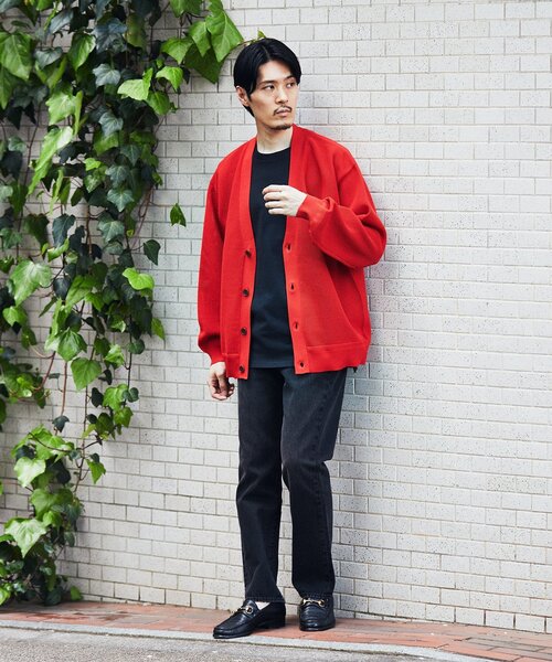 EDIFICE(エディフィス)の「スポンディッシュ リラックス ニット カーディガン(カーディガン/ボレロ・メンズ・レッド/ブラック/ブルー系その他/チャコールグレー・LARGE/SMALL/MEDIUM)」の9枚目の写真