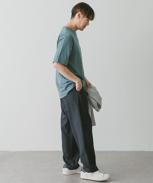 URBAN RESEARCH DOORS（アーバンリサーチドアーズ）の「『イージーケア』『毛玉防止』ポンチポケットTシャツ（Tシャツ/カットソー・メンズ・カーキ/ブルー/スミクロ/ホワイト/グリーン/ブルー系その他/グレー/グリーン系その他/ブラウン系その他/ピンク系その他・SMALL/MEDIUM/LARGE/X-LARGE）」の16枚目の写真