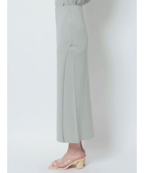 LAGUNAMOON（ラグナムーン）の「ラップスリットニットスカート（スカート・レディース・アイボリー/ライトブルー/ブラック・SMALL/MEDIUM）」の6枚目の写真