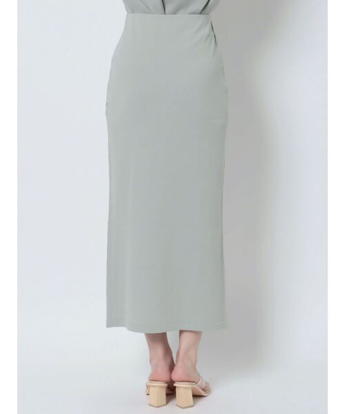 LAGUNAMOON（ラグナムーン）の「ラップスリットニットスカート（スカート・レディース・アイボリー/ライトブルー/ブラック・SMALL/MEDIUM）」の7枚目の写真