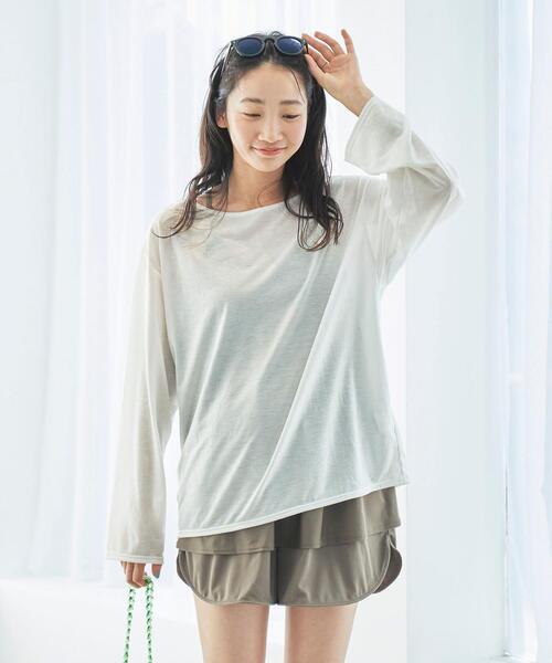 【WEB限定】クリアポーチ付きフレアキャミスイムウエア4点セット