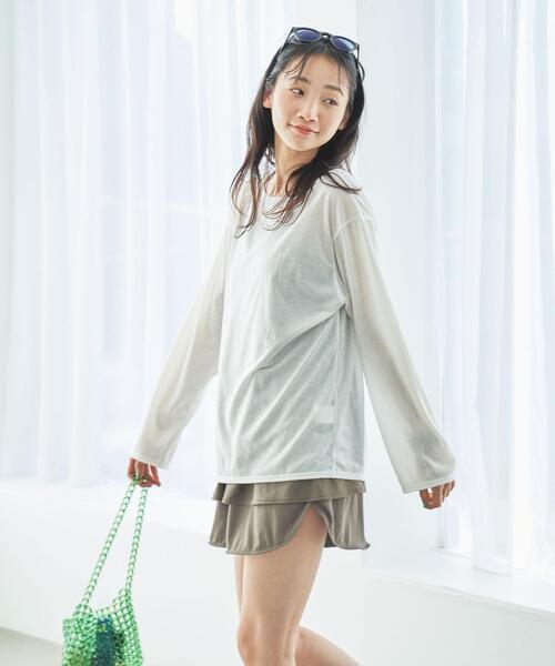 【WEB限定】クリアポーチ付きフレアキャミスイムウエア4点セット