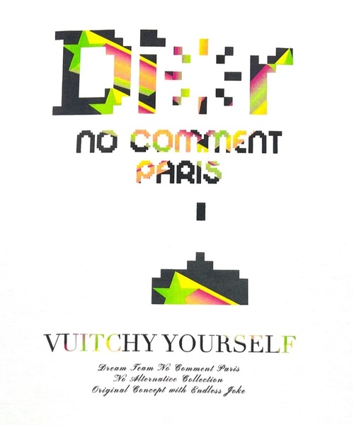 NO COMMENT PARIS（ノーコメントパリ）の「【NO COMMENT PARIS 】 invader Di*r プリントTシャツ（Tシャツ/カットソー・メンズ・ホワイト・3/4/2）」の3枚目の写真