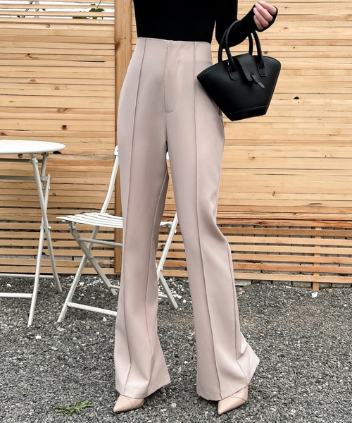 ABITOKYO（アビトーキョー）の「2wayセンターピンタック裾ファスナースリットセミワイドパンツ（その他パンツ・レディース・ブラック/ベージュ/ブラウン/グリーン・S/M/L）」の20枚目の写真