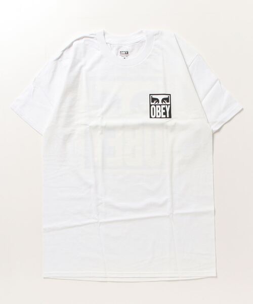 OBEY(オベイ)の「【T18】【OBEY】OBEY EYES ICON 2(Tシャツ/カットソー・レディース・ホワイト・MEDIUM)」の1枚目の写真