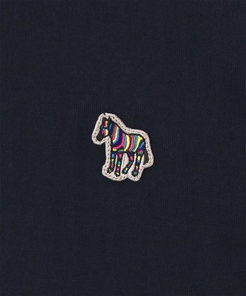 PS Paul Smith(ピーエスポールスミス)の「“Sports Stripe Zebra” ワンポイントTシャツ / 132506 011R(Tシャツ/カットソー・メンズ・ネイビー/ダークオリーブ/オレンジ/ライトグリーン/ホワイト/ライトブルー/ブラック・SMALL/MEDIUM/LARGE/X-LARGE/XX-LARGE)」の9枚目の写真