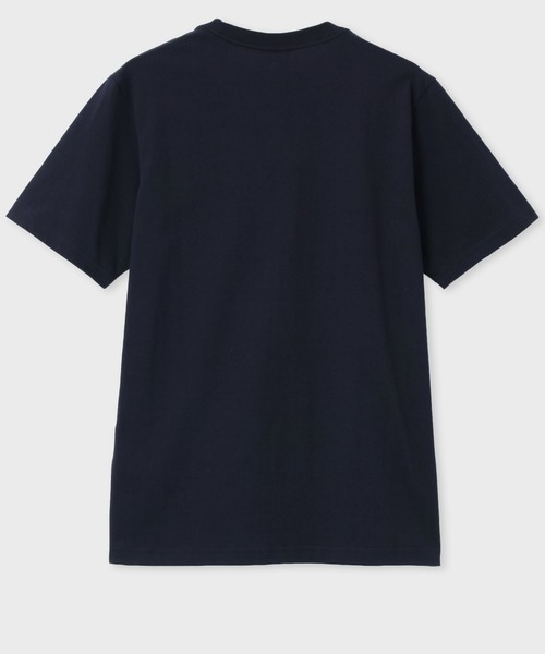 PS Paul Smith(ピーエスポールスミス)の「“Sports Stripe Zebra” ワンポイントTシャツ / 132506 011R(Tシャツ/カットソー・メンズ・ネイビー/ダークオリーブ/オレンジ/ライトグリーン/ホワイト/ライトブルー/ブラック・SMALL/MEDIUM/LARGE/X-LARGE/XX-LARGE)」の10枚目の写真