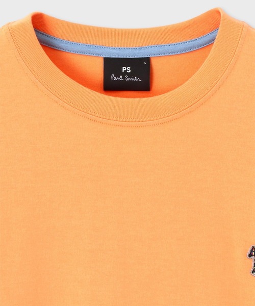 PS Paul Smith(ピーエスポールスミス)の「“Sports Stripe Zebra” ワンポイントTシャツ / 132506 011R(Tシャツ/カットソー・メンズ・ネイビー/ダークオリーブ/オレンジ/ライトグリーン/ホワイト/ライトブルー/ブラック・SMALL/MEDIUM/LARGE/X-LARGE/XX-LARGE)」の11枚目の写真