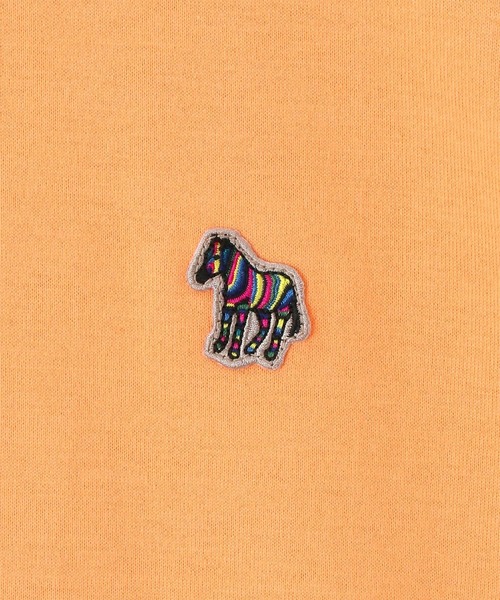 PS Paul Smith(ピーエスポールスミス)の「“Sports Stripe Zebra” ワンポイントTシャツ / 132506 011R(Tシャツ/カットソー・メンズ・ネイビー/ダークオリーブ/オレンジ/ライトグリーン/ホワイト/ライトブルー/ブラック・SMALL/MEDIUM/LARGE/X-LARGE/XX-LARGE)」の12枚目の写真