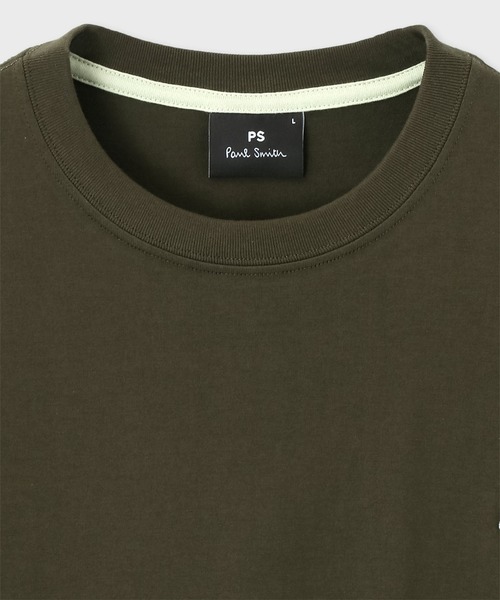 PS Paul Smith(ピーエスポールスミス)の「“Sports Stripe Zebra” ワンポイントTシャツ / 132506 011R(Tシャツ/カットソー・メンズ・ネイビー/ダークオリーブ/オレンジ/ライトグリーン/ホワイト/ライトブルー/ブラック・SMALL/MEDIUM/LARGE/X-LARGE/XX-LARGE)」の20枚目の写真
