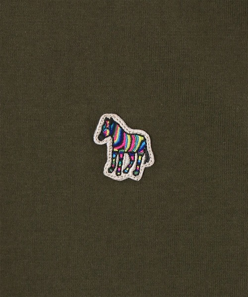 PS Paul Smith(ピーエスポールスミス)の「“Sports Stripe Zebra” ワンポイントTシャツ / 132506 011R(Tシャツ/カットソー・メンズ・ネイビー/ダークオリーブ/オレンジ/ライトグリーン/ホワイト/ライトブルー/ブラック・SMALL/MEDIUM/LARGE/X-LARGE/XX-LARGE)」の21枚目の写真