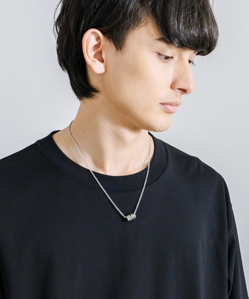 Rocky Monroe（ロッキーモンロー）の「ステンレスチェーン×合金チャームネックレス（ネックレス・メンズ・E/B/F/D/A/C・FREE）」の5枚目の写真