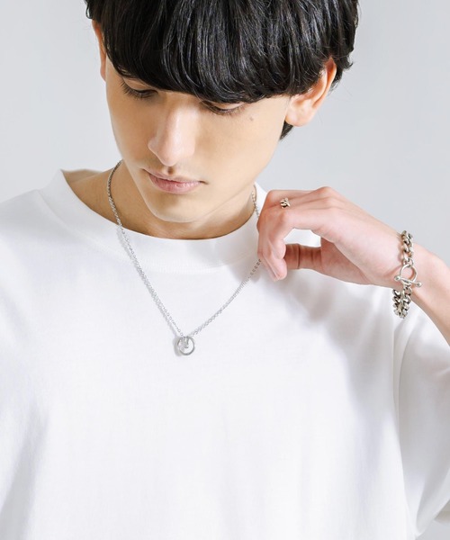 Rocky Monroe（ロッキーモンロー）の「ステンレスチェーン×合金チャームネックレス（ネックレス・メンズ・E/B/F/D/A/C・FREE）」の6枚目の写真