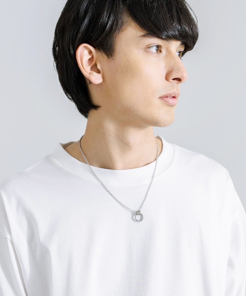 Rocky Monroe（ロッキーモンロー）の「ステンレスチェーン×合金チャームネックレス（ネックレス・メンズ・E/B/F/D/A/C・FREE）」の8枚目の写真