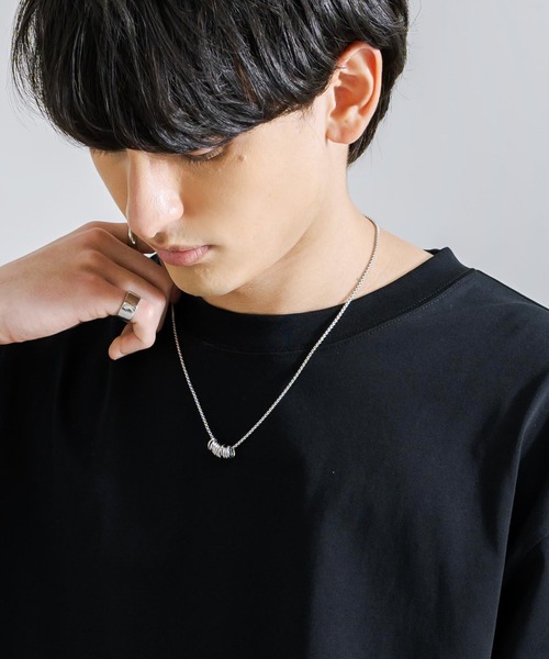 Rocky Monroe（ロッキーモンロー）の「ステンレスチェーン×合金チャームネックレス（ネックレス・メンズ・E/B/F/D/A/C・FREE）」の9枚目の写真
