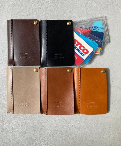 TIDEWAY（タイドウェイ）の「LIGHT LEATHER CARD CASE（カードケース・レディース・ブラウン/チョコ/アッシュグレー/ブラック/キャメル・FREE）」の12枚目の写真