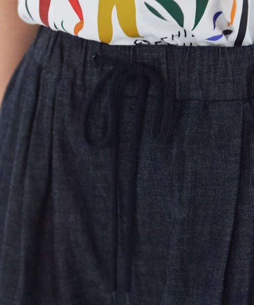 yuni（ユニ ）の「8ozデニムワイドイージーパンツ（デニムパンツ