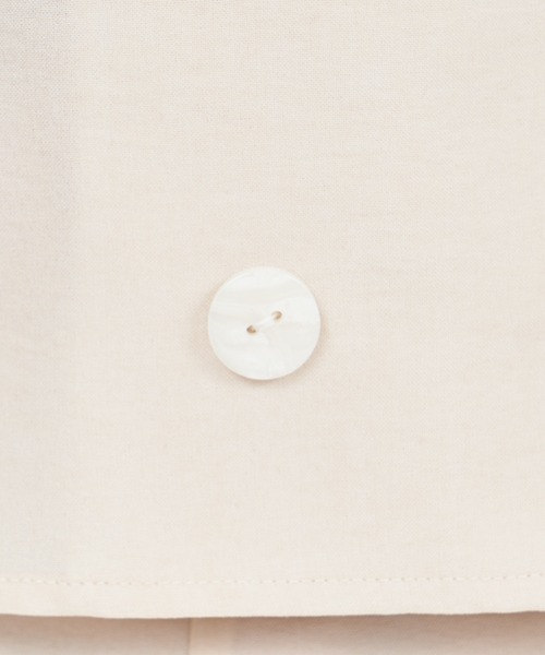 ROYAL PARTY（ロイヤルパーティー）の「リネン風フレンチスリーブブラウス（シャツ/ブラウス・レディース・グリーン/ブラック/オフホワイト・FREE）」の16枚目の写真