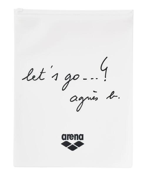agnes b.（アニエスベー）の「【ユニセックス】AI23 SAC ARENA agnes b. x arena プルーフバッグ LET'S GO（エコバッグ/サブバッグ・レディース・ホワイト・FREE）」の3枚目の写真