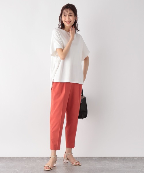 GLOBAL WORK（グローバルワーク）の「なめらかタッチドルマンプルオーバー/177520（Tシャツ/カットソー・レディース・ライトグレー/ブラック/オフホワイト/ブルー/モカ・MEDIUM/LARGE）」の7枚目の写真