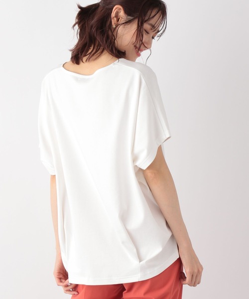 GLOBAL WORK（グローバルワーク）の「なめらかタッチドルマンプルオーバー/177520（Tシャツ/カットソー・レディース・ライトグレー/ブラック/オフホワイト/ブルー/モカ・MEDIUM/LARGE）」の11枚目の写真