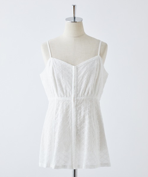 one after another NICE CLAUP（ワンアフターアナザーナイスクラップ）の「デニムアソートビスチェ（キャミソール・レディース・オフホワイト/ブルー/その他・FREE）」の21枚目の写真