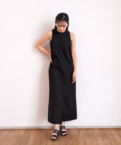 AKTE（アクテ）の「スリーブレスコットンワンピース（ワンピース 