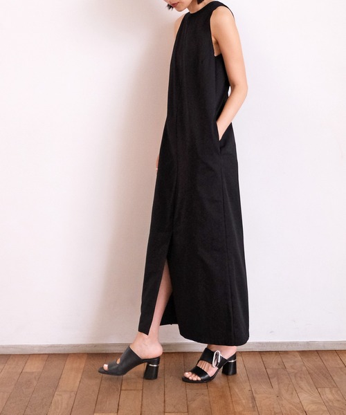 AKTE ノースリーブワンピース akte ノースリーブティアードワンピース