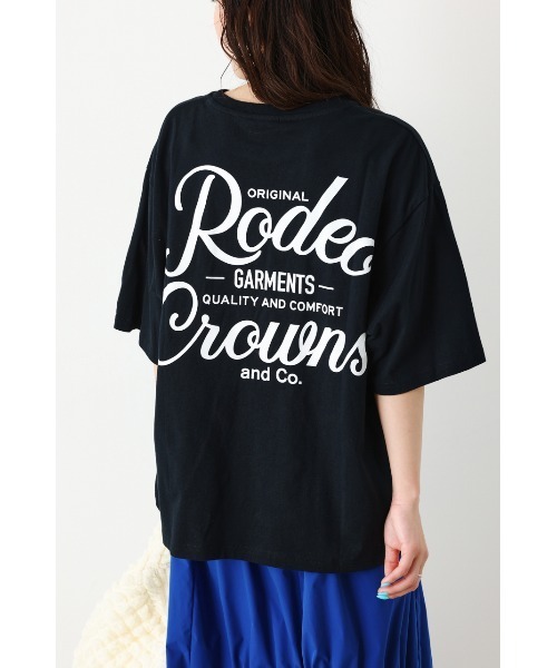 RODEO CROWNS ブラックTシャツ フリーサイズ RODEO CROWNS Tシャツ FREE SIZE ブラック - メルカリ