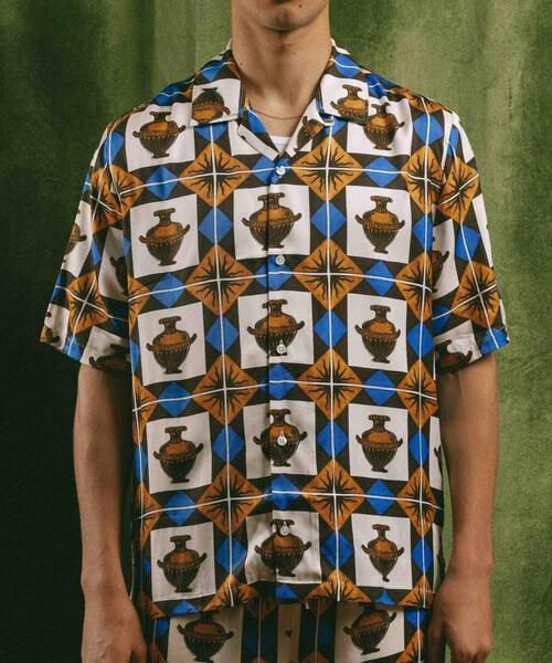 Drole De Monsieur(ドロール ド ムッシュ)の「<DROLE DE MONSIEUR × GERGEI ERDEI> VASE SHIRT/シャツ(シャツ/ブラウス・メンズ・ブラウン・L/M)」の1枚目の写真